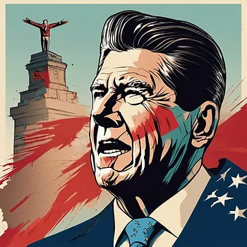 Ronald Reagan at the Berlin Wall